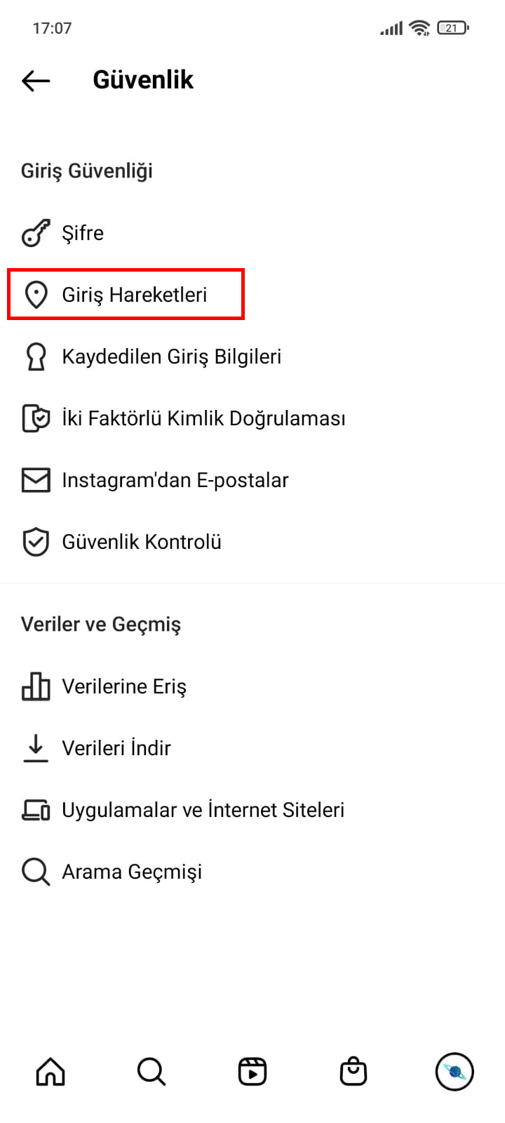 Instagram istek attığım kişileri nasıl bulurum