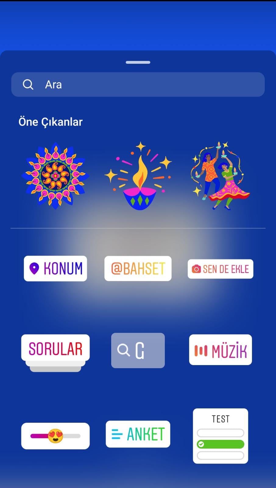 Instagram sen de ekle çıkartması