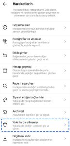 instagram yakında silinenleri geri getirme