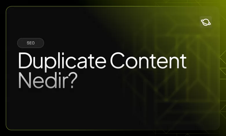 duplicate content nedir