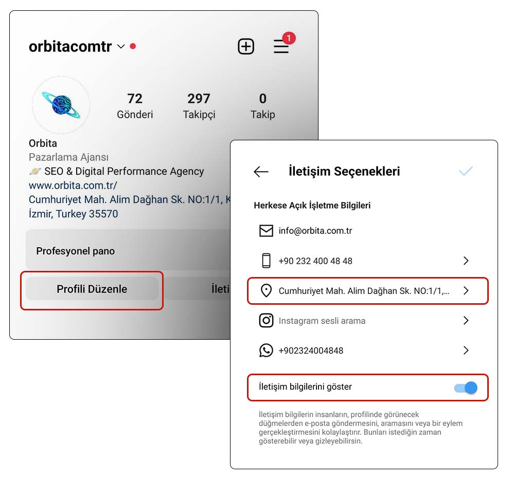 instagram biyografiye konum ekleme