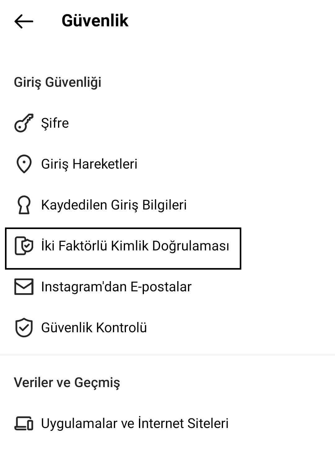 instagram hesabını güvene alma işlemi