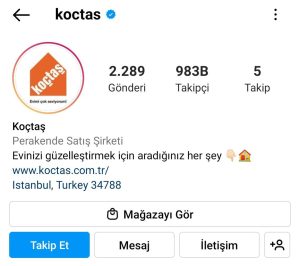instagram biyografisi