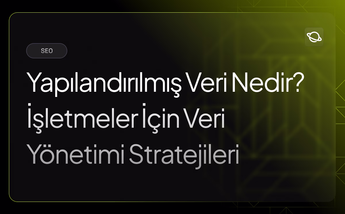 Yapılandırılmış Veri Nedir?